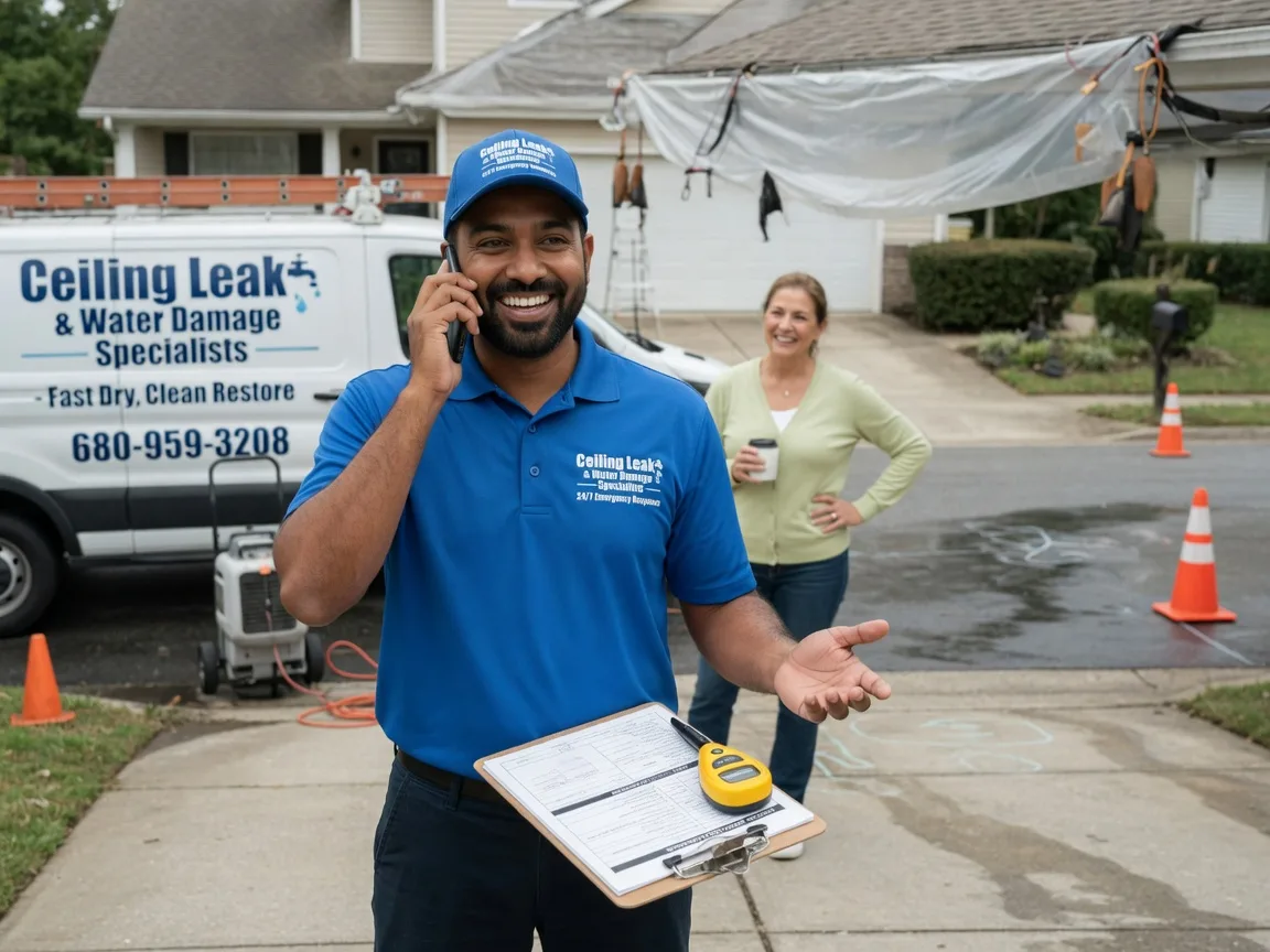 Ceiling Leak Cleanup Edgemoor, SC FAQs